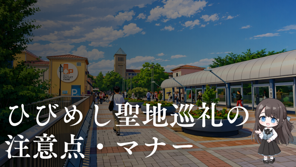 ひびめし聖地巡礼の注意点・マナー