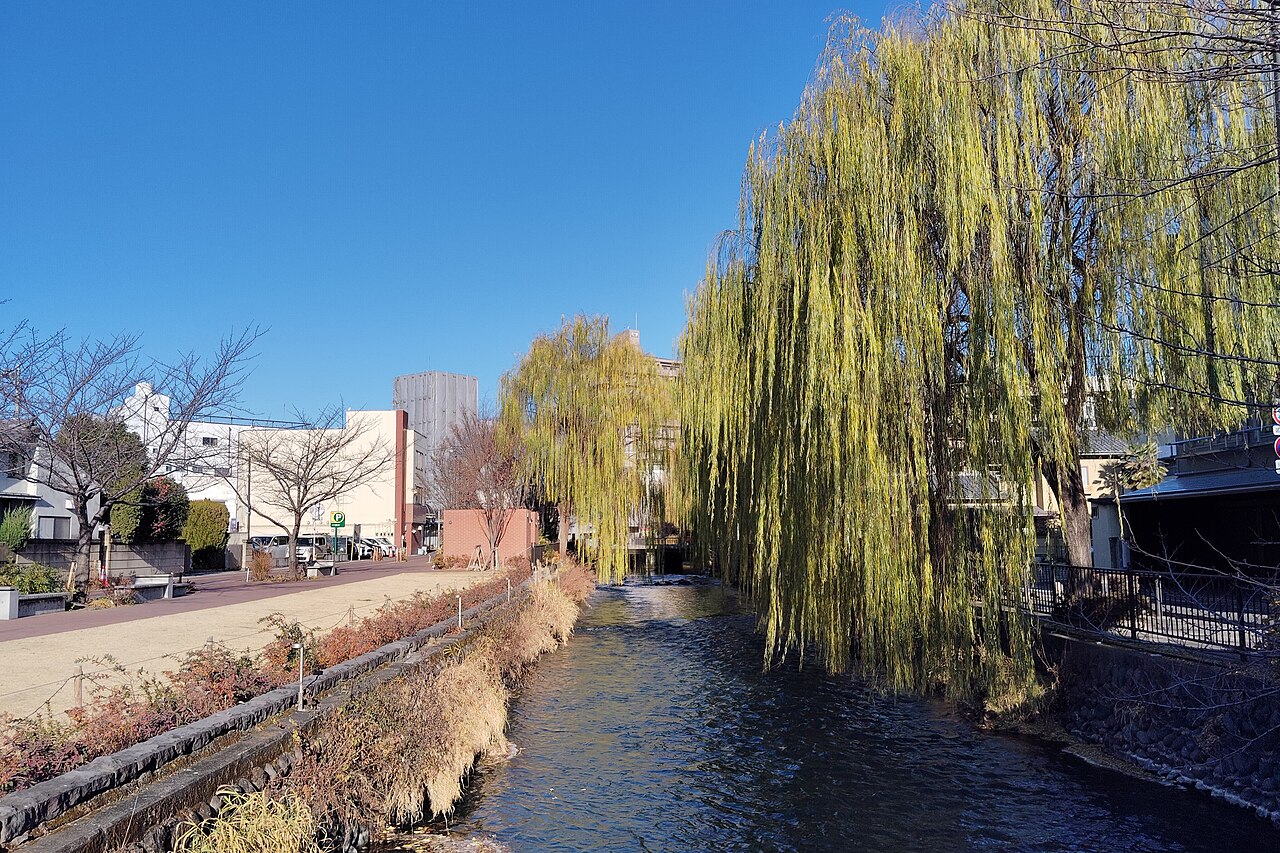 前橋市千代田町を流れる広瀬川