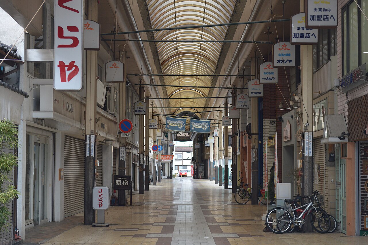 前橋 オリオン通り商店街のアーケード
