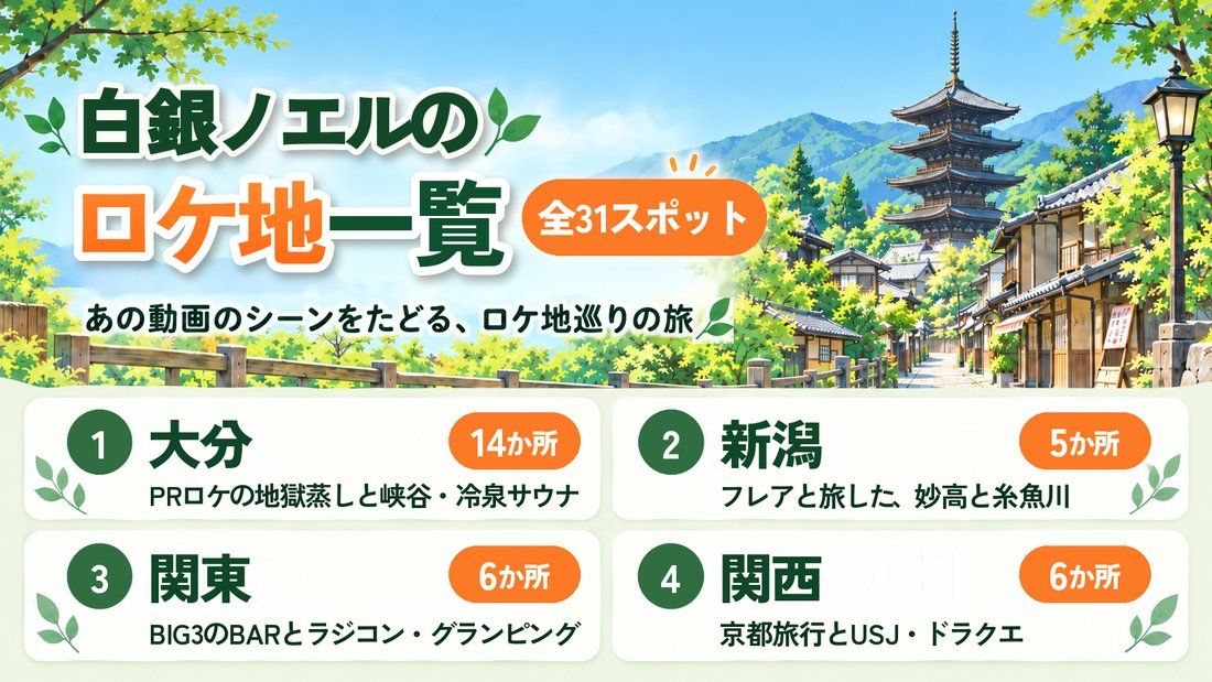 白銀ノエル ロケ地一覧（全31か所）