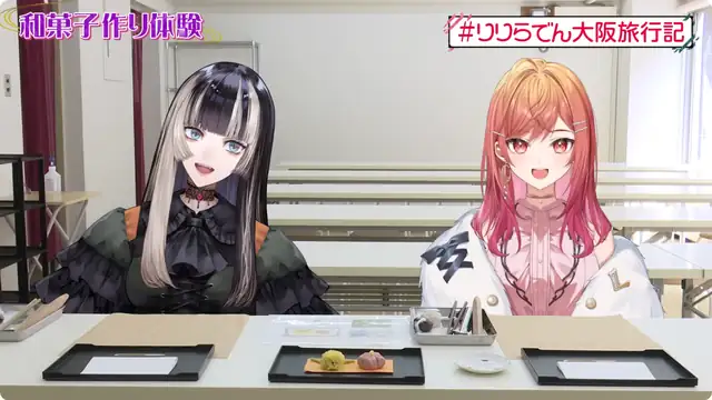 【りりらでん大阪旅行記】和菓子作りに挑戦!【儒烏風亭らでん/一条莉々華 #ReGLOSS 】