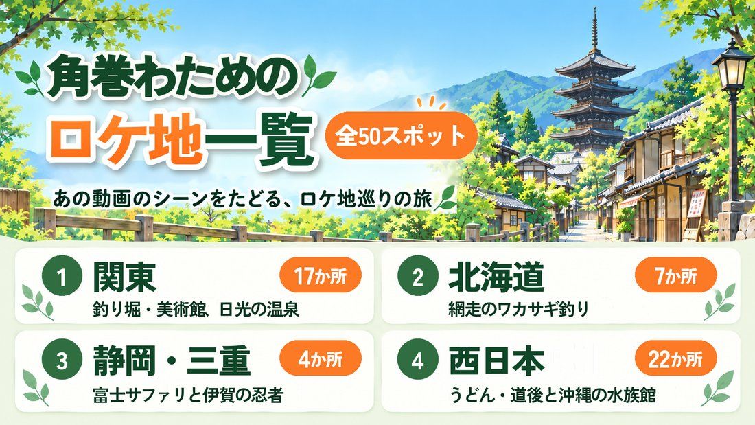 角巻わため ロケ地一覧（全50か所）